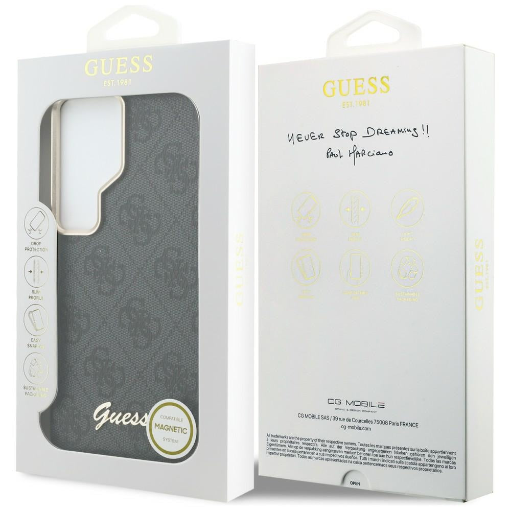 Guess - 4G Script MagSafe (GUHMS26L5P4FWMSK) - Samsung Galaxy S26 Ultra - Black