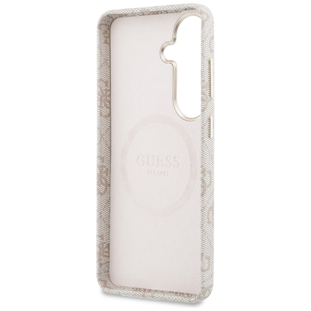 Guess - 4G Script MagSafe (GUHMS26S5P4FWMSP) - Samsung Galaxy S26 - Pink