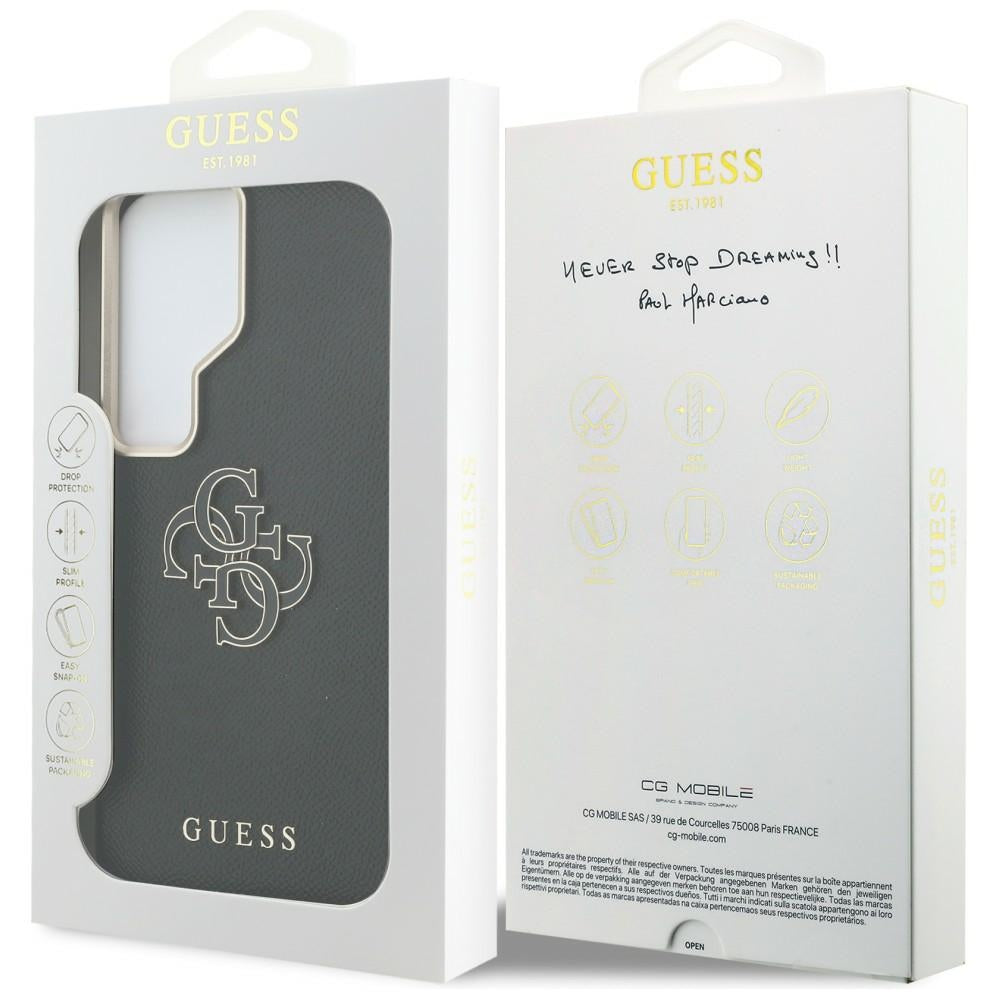 Guess - Grained Big 4G Metal Logo (GUHCS26L5PS4RGGK) - Samsung Galaxy S26 Ultra - Black