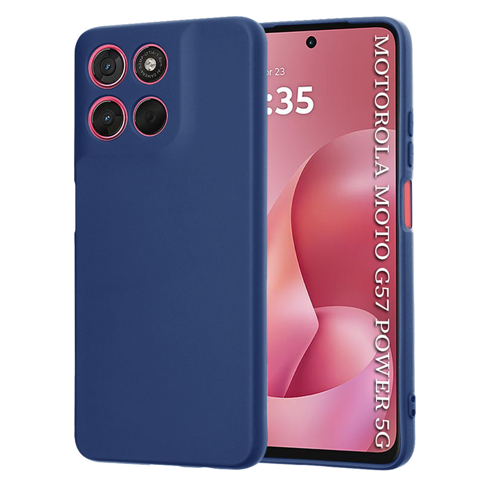 Techsuit - SoftFlex - Motorola Moto G57 Power / G67 Power - Navy Blue