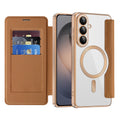 Techsuit - SmartMag Book Case - Samsung Galaxy S26 - Brown