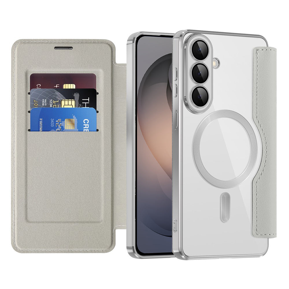 Techsuit - SmartMag Book Case - Samsung Galaxy S26 - Gray