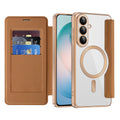 Techsuit - SmartMag Book Case - Samsung Galaxy S26 Plus - Brown