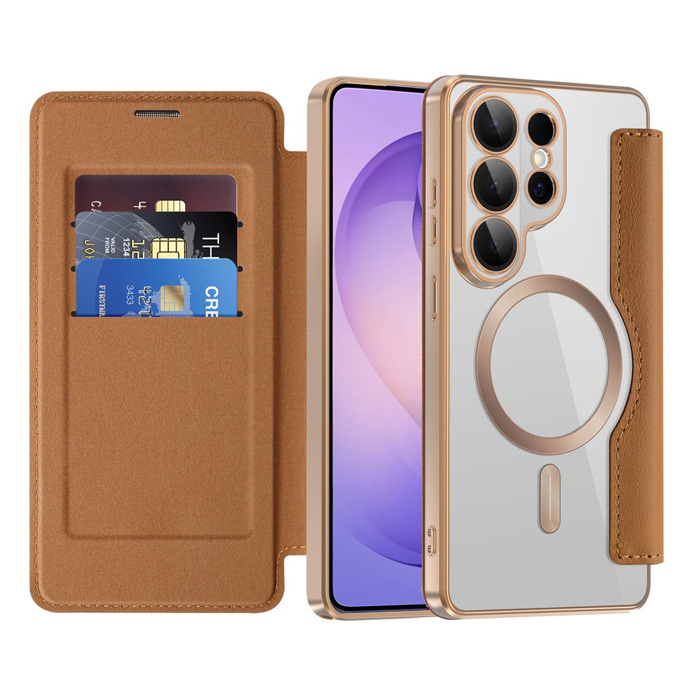 Techsuit - SmartMag Book Case - Samsung Galaxy S26 Ultra - Brown