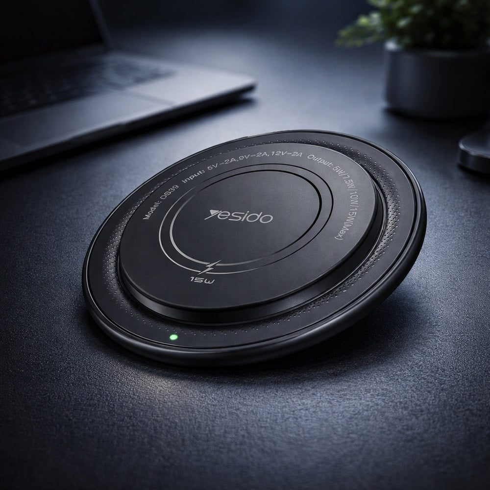 Incarcator Yesido (DS39), Type-C, 15W, LED Indicator, Negru