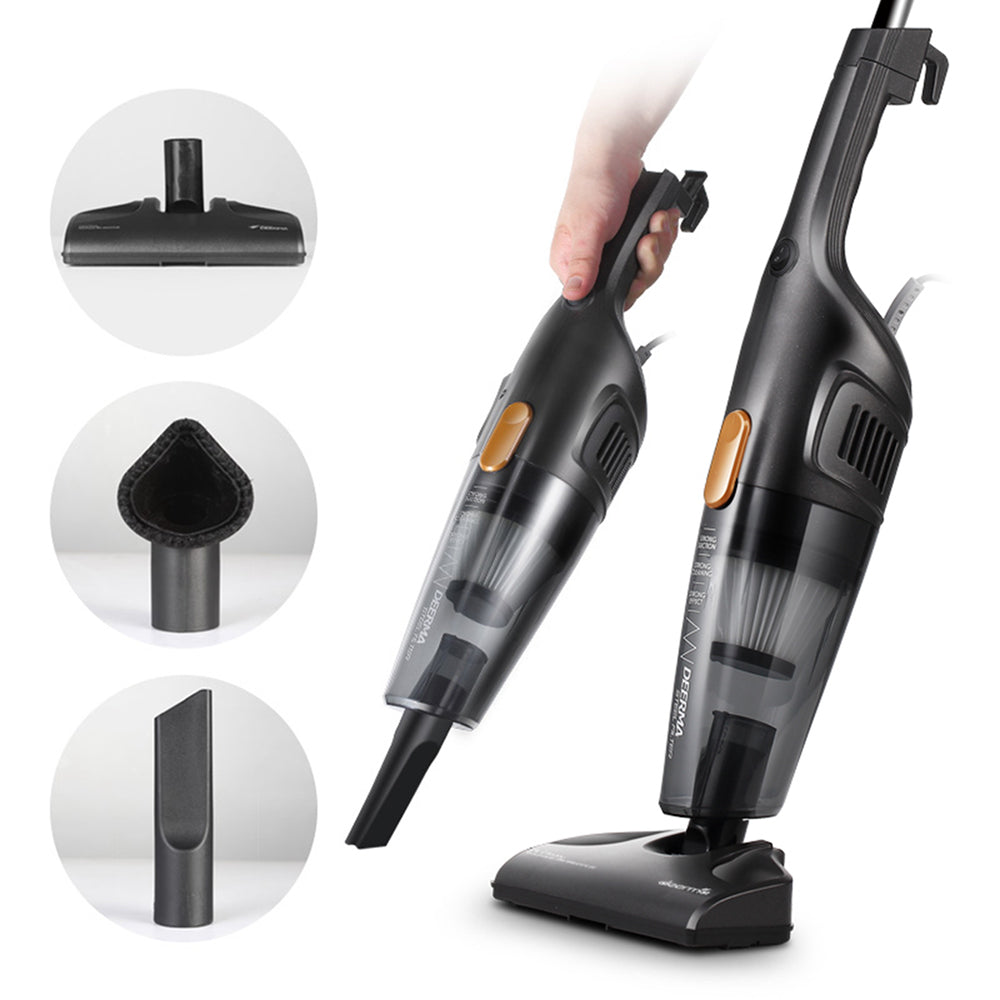 Deerma - Corded Vacuum Cleaner (DX115C) - Dry, 2in1, 3-layer Dust Filter System, HEPA, Low Noise, 600W, 1.2L, 15000Pa - 