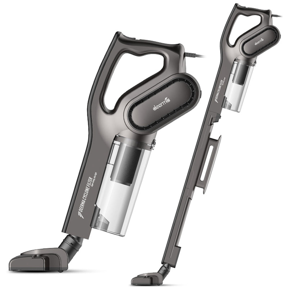 Deerma - Vacuum Cleaner (DX700s) - 600W, 0.6l, Dual Mode, with Round Brush, Long Crevice Nozzle, 5m Cord - Grey