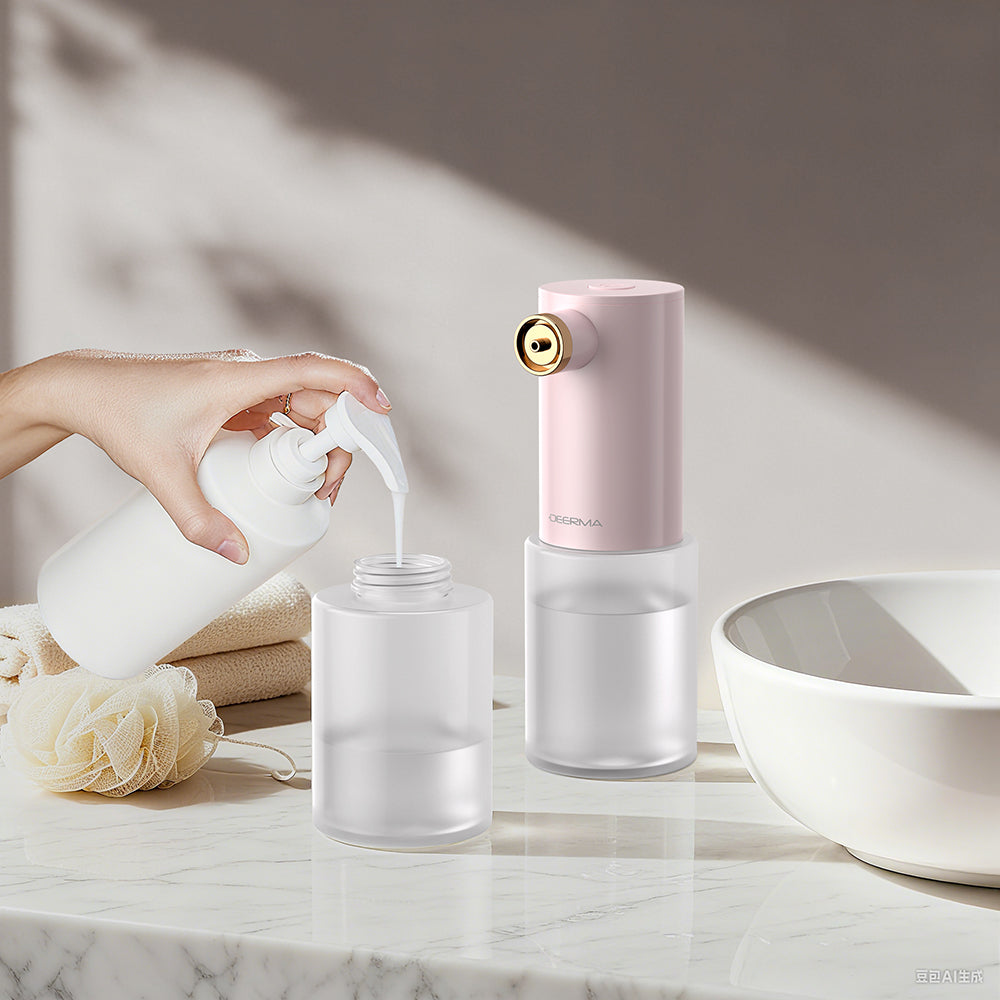 Deerma - Electric Dispenser (CP01) - Foam Machine, for Skincare, 1200mAh, 5W, 300ml, IPX6, USB Type-C - Pink