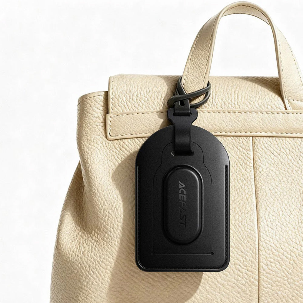 Acefast Gadget Acefast Smart Tracker (S5), Stylish Faux Leather Tag, for Luggage, BT 5.4, FindMy Network, MFi, CR2032 Ba