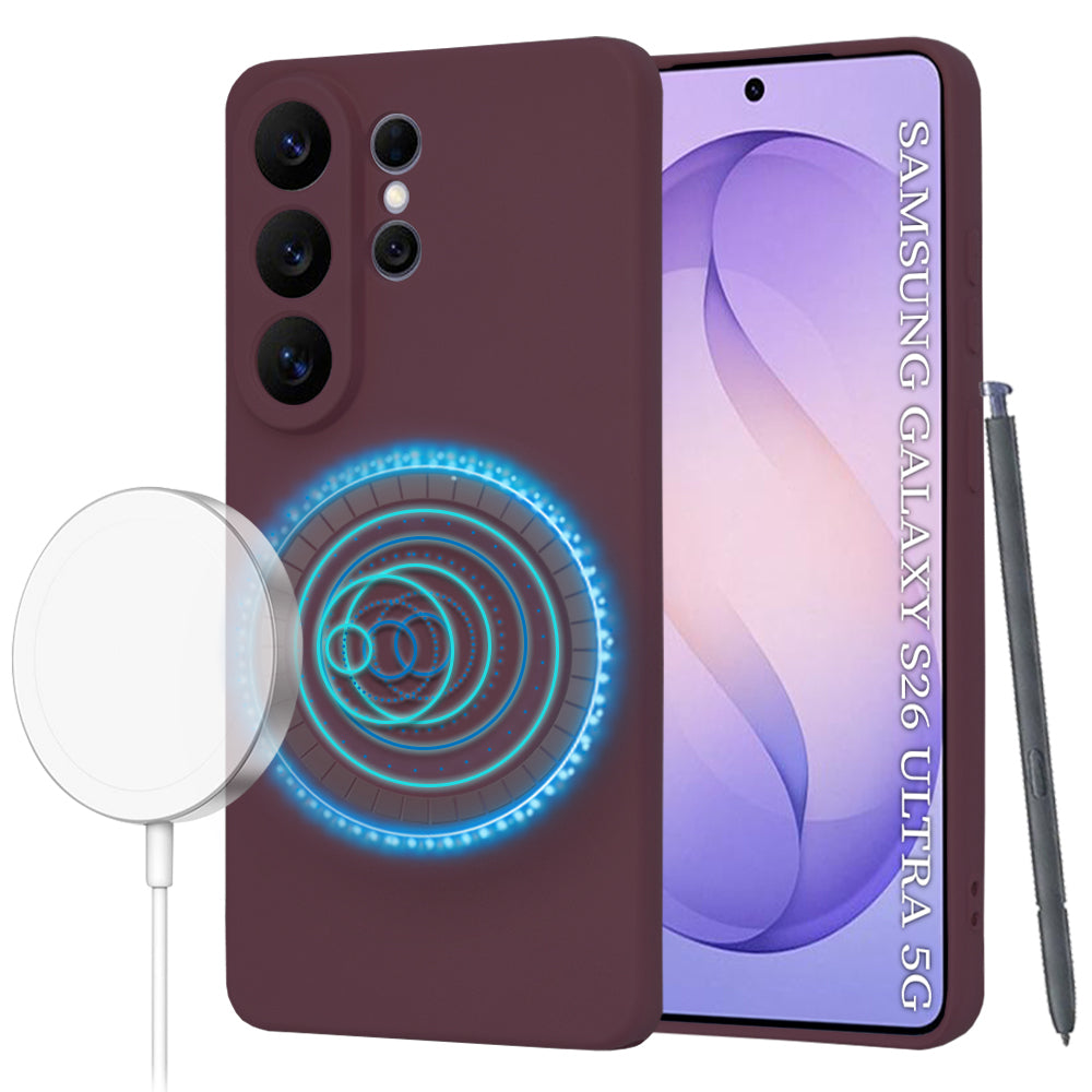 Techsuit - SoftFlex MagSafe - Samsung Galaxy S26 Ultra - Plum Red