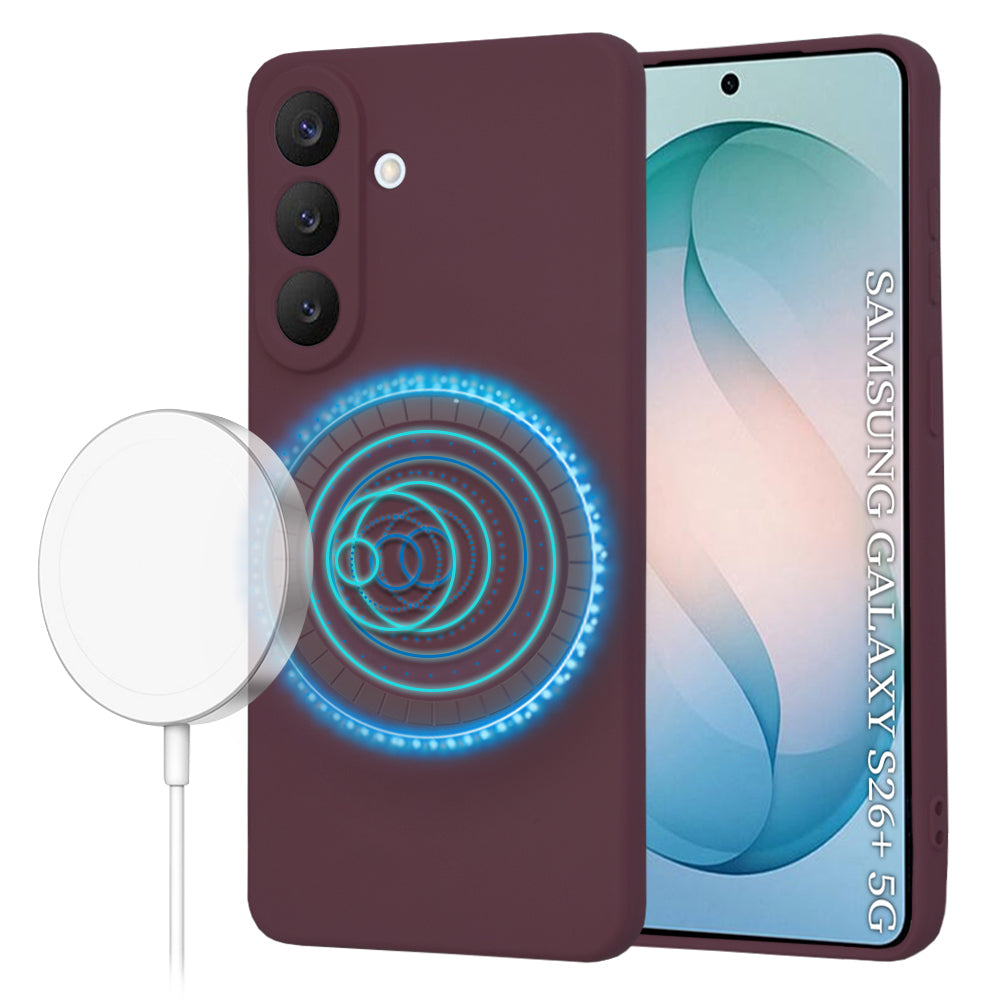 Techsuit - SoftFlex MagSafe - Samsung Galaxy S26 Plus - Plum Red