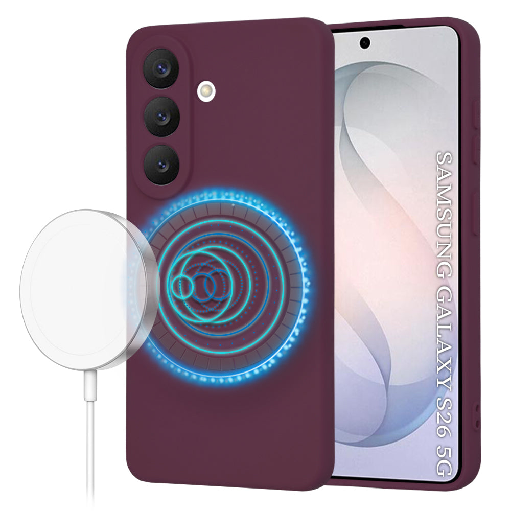 Techsuit - SoftFlex MagSafe - Samsung Galaxy S26 - Plum Red