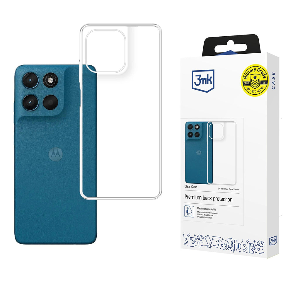 3mk - Clear Case - Motorola Moto G57 Power - Transparent