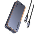 Ugreen - Hard Drive Enclosure D703 (65727) - M.2 NVMe/SSD, 40Gbps, 8TB, with Type-C Cable - Grey