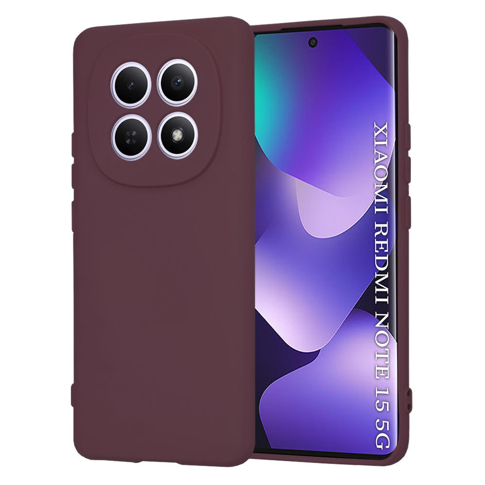 Techsuit - SoftFlex - Xiaomi Redmi Note 15 5G / Note 15 4G / Poco M8 5G - Plum Red