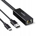 Ugreen - Ethernet Adapter CR110 (75535) - USB, Type-C to RJ45 LAN Port, Plug & Play, Universal, LED Indicator, 100Mbps -
