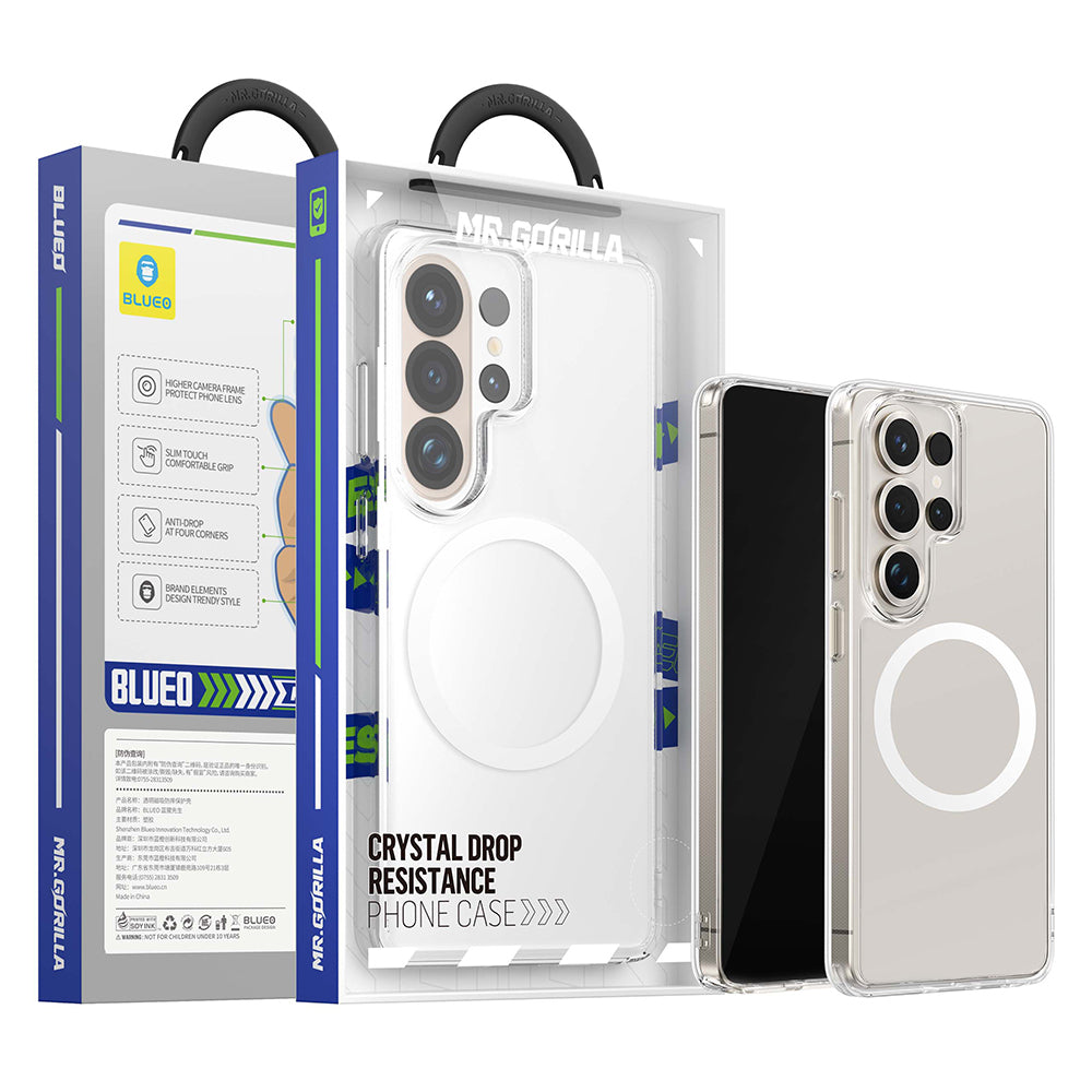 Blueo - Crystal Anti-Drop Series MagSafe - Samsung Galaxy S26 Ultra - Clear