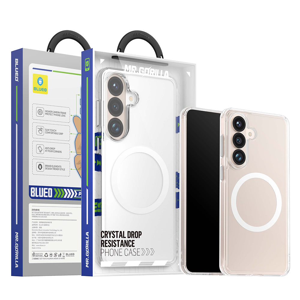 Blueo - Crystal Anti-Drop Series MagSafe - Samsung Galaxy S26 - Clear