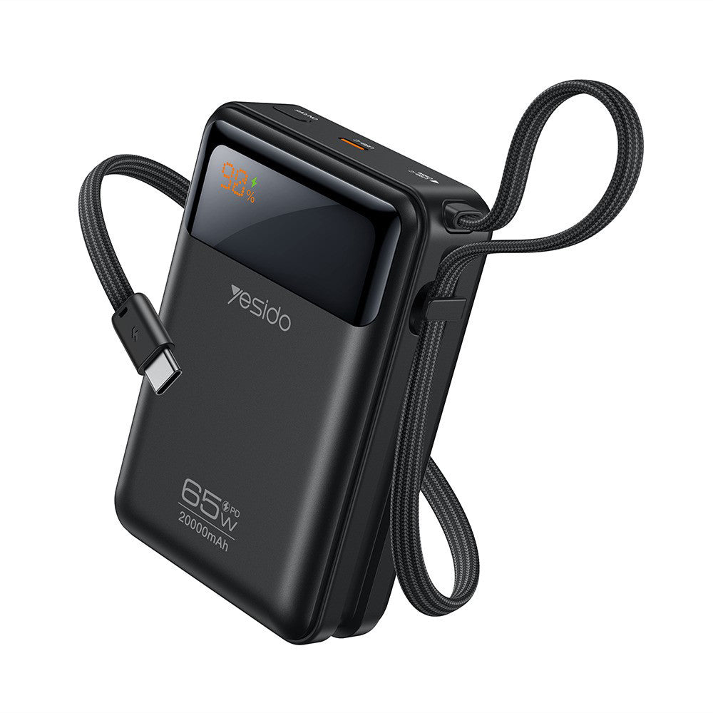 Baterie externa Yesido (YP97), 20000mAh, Type-C, 65W, Gri