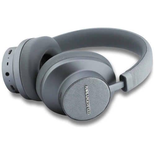 Karl Lagerfeld - Wireless Headphones Saffiano Elongated (KLBHP73PSACKMG) - Over-Ear Headset, ANC, Bluetooth, Type-C - Gr
