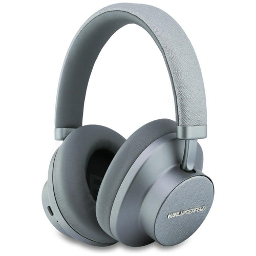 Karl Lagerfeld - Wireless Headphones Saffiano Elongated (KLBHP73PSACKMG) - Over-Ear Headset, ANC, Bluetooth, Type-C - Gr