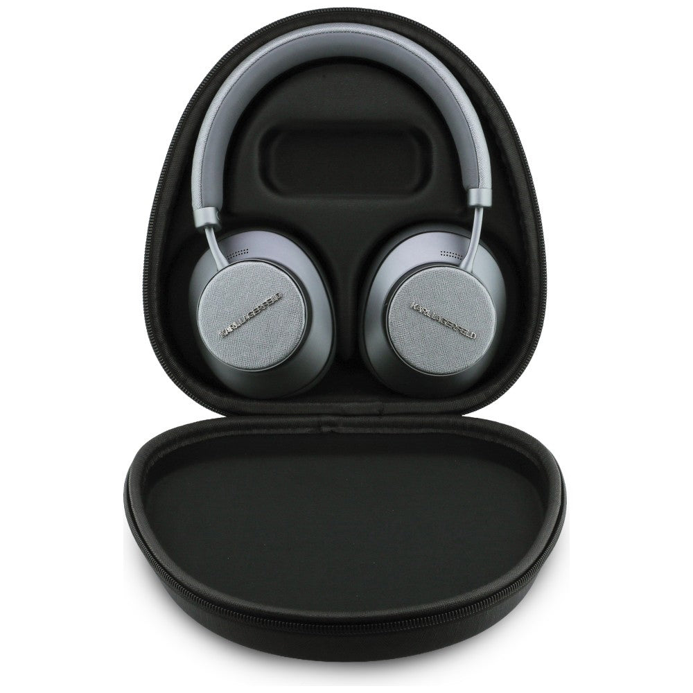 Karl Lagerfeld - Wireless Headphones Saffiano Elongated (KLBHP73PSACKMG) - Over-Ear Headset, ANC, Bluetooth, Type-C - Gr