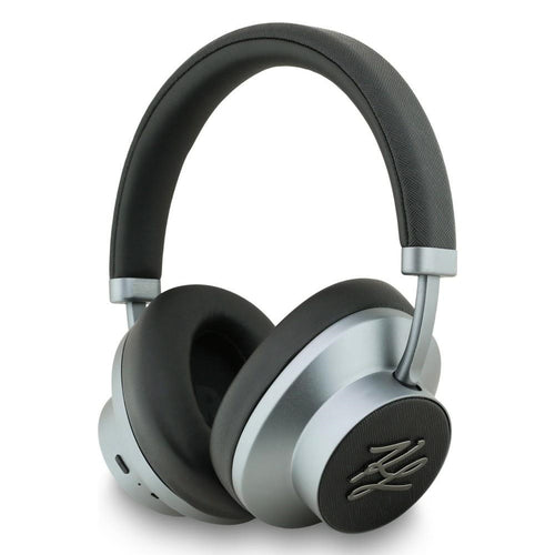 Karl Lagerfeld - Wireless Headphones Grained Initials (KLBHP73PSAKLSK) - Over-Ear Headset, ANC, Bluetooth, Type-C - Blac