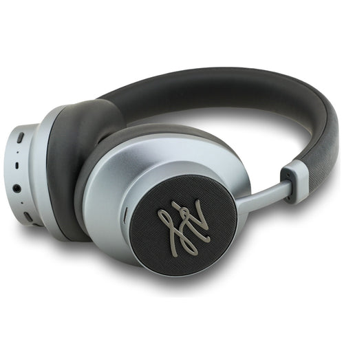 Karl Lagerfeld - Wireless Headphones Grained Initials (KLBHP73PSAKLSK) - Over-Ear Headset, ANC, Bluetooth, Type-C - Blac