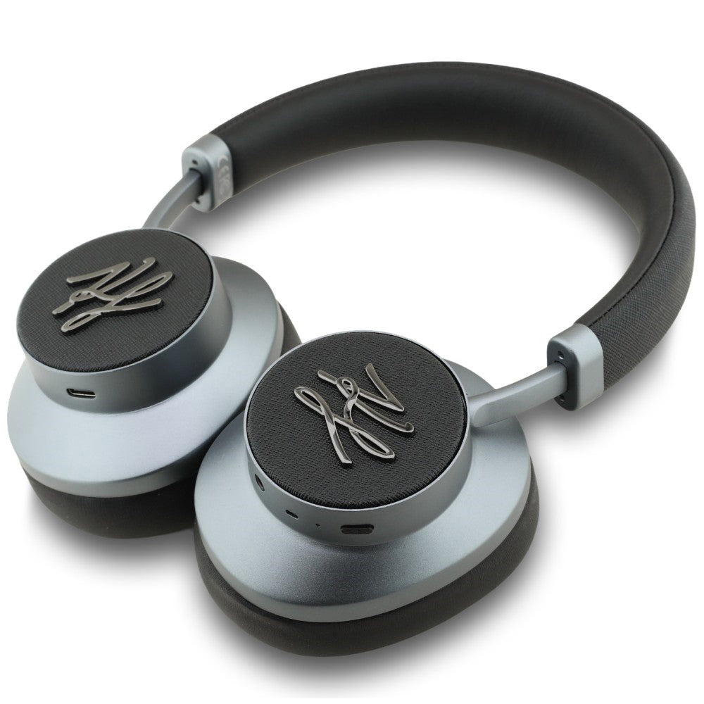 Karl Lagerfeld - Wireless Headphones Grained Initials (KLBHP73PSAKLSK) - Over-Ear Headset, ANC, Bluetooth, Type-C - Blac