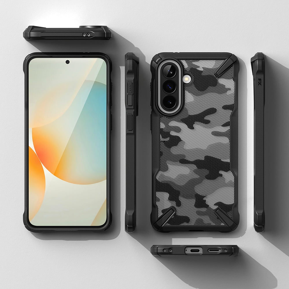 Ringke Husa de protectie Ringke Fusion X compatibil cu Samsung Galaxy A57 5G, Camo Black – imagine 7