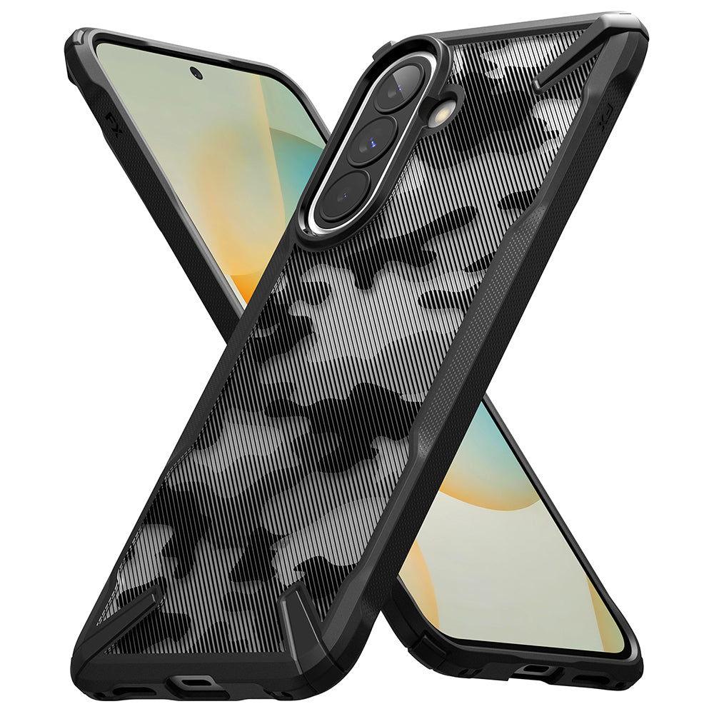 Ringke Husa de protectie Ringke Fusion X compatibil cu Samsung Galaxy A57 5G, Camo Black – imagine 4