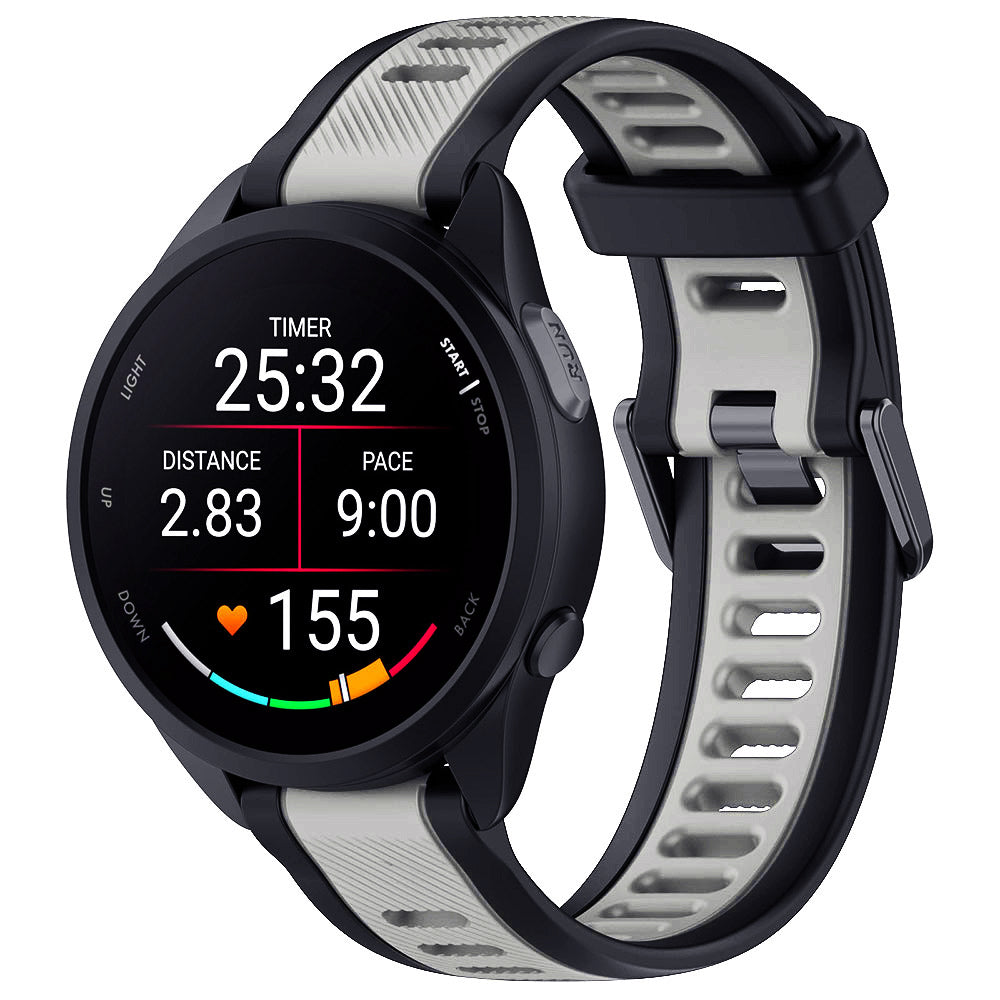 Techsuit - Watchband 20mm (W053) - Samsung Galaxy Watch 4/5/Active 2, Huawei Watch GT 3 (42mm)/GT 3 Pro (43mm) - Gray