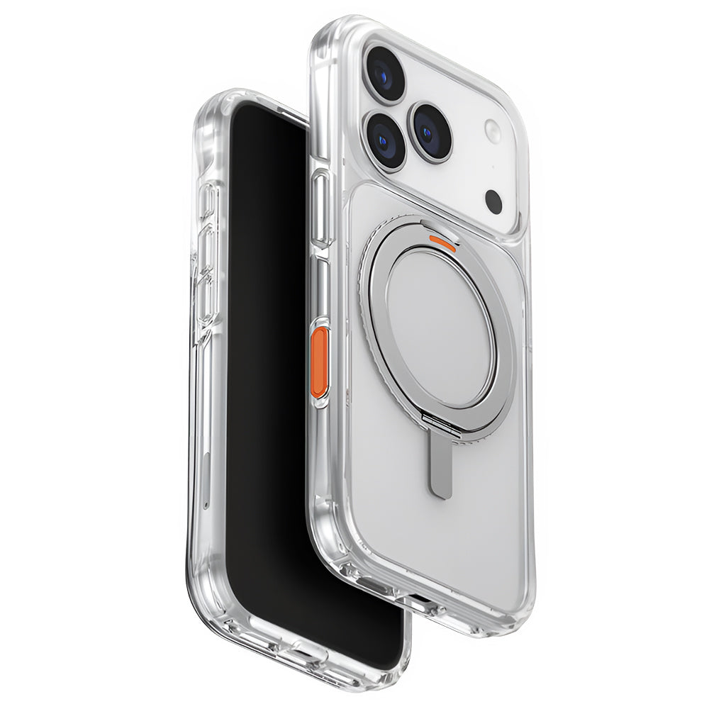UNIQ Husa de protectie UNIQ Swivix 360° Kickstand compatibil cu iPhone 17 Pro, Argintiu