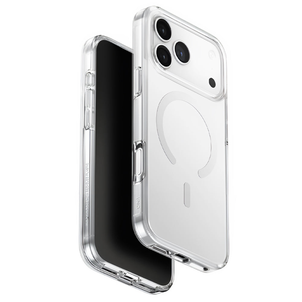 UNIQ Husa de protectie UNIQ Clario MagClick™ Eco-Friendly compatibil cu iPhone 17 Pro Max, Transparent
