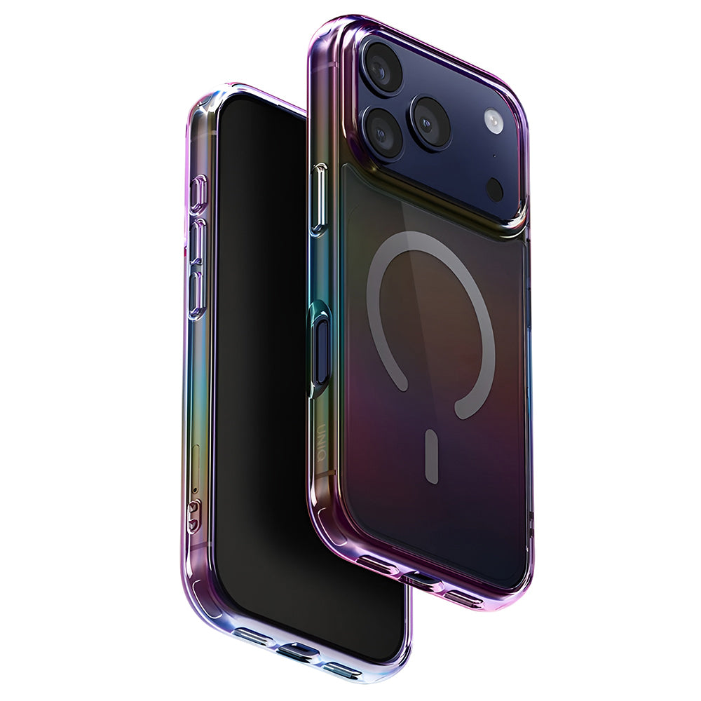 UNIQ Husa de protectie UNIQ Iridescia MagClick™ compatibil cu iPhone 17 Pro, Aurora Borealis