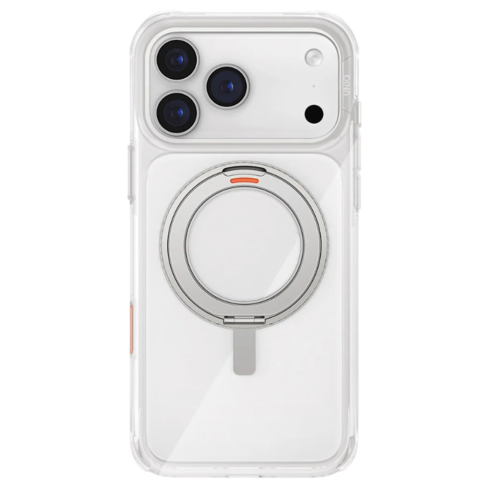 UNIQ Husa de protectie UNIQ Swivix 360° Kickstand compatibil cu iPhone 17 Pro, Argintiu – imagine 2