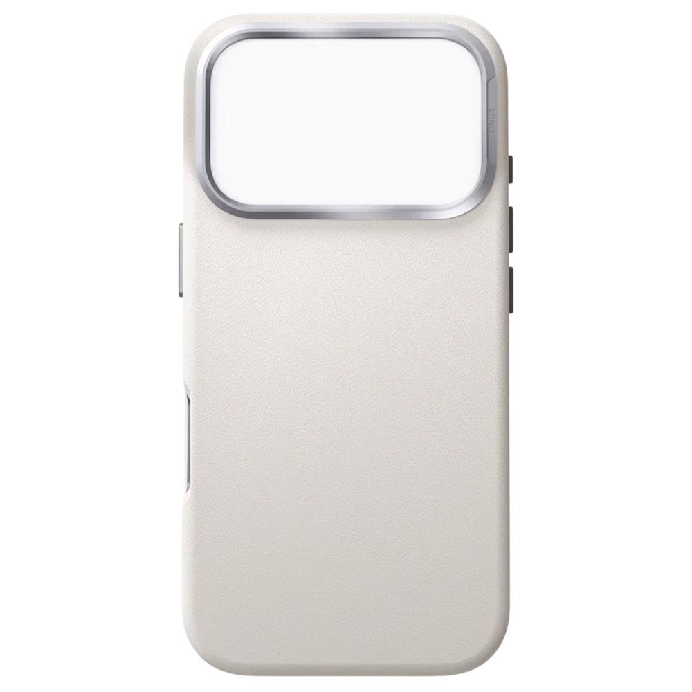UNIQ Husa de protectie UNIQ Lyden Leatherette compatibil cu iPhone 17 Pro Max, Gri – imagine 3