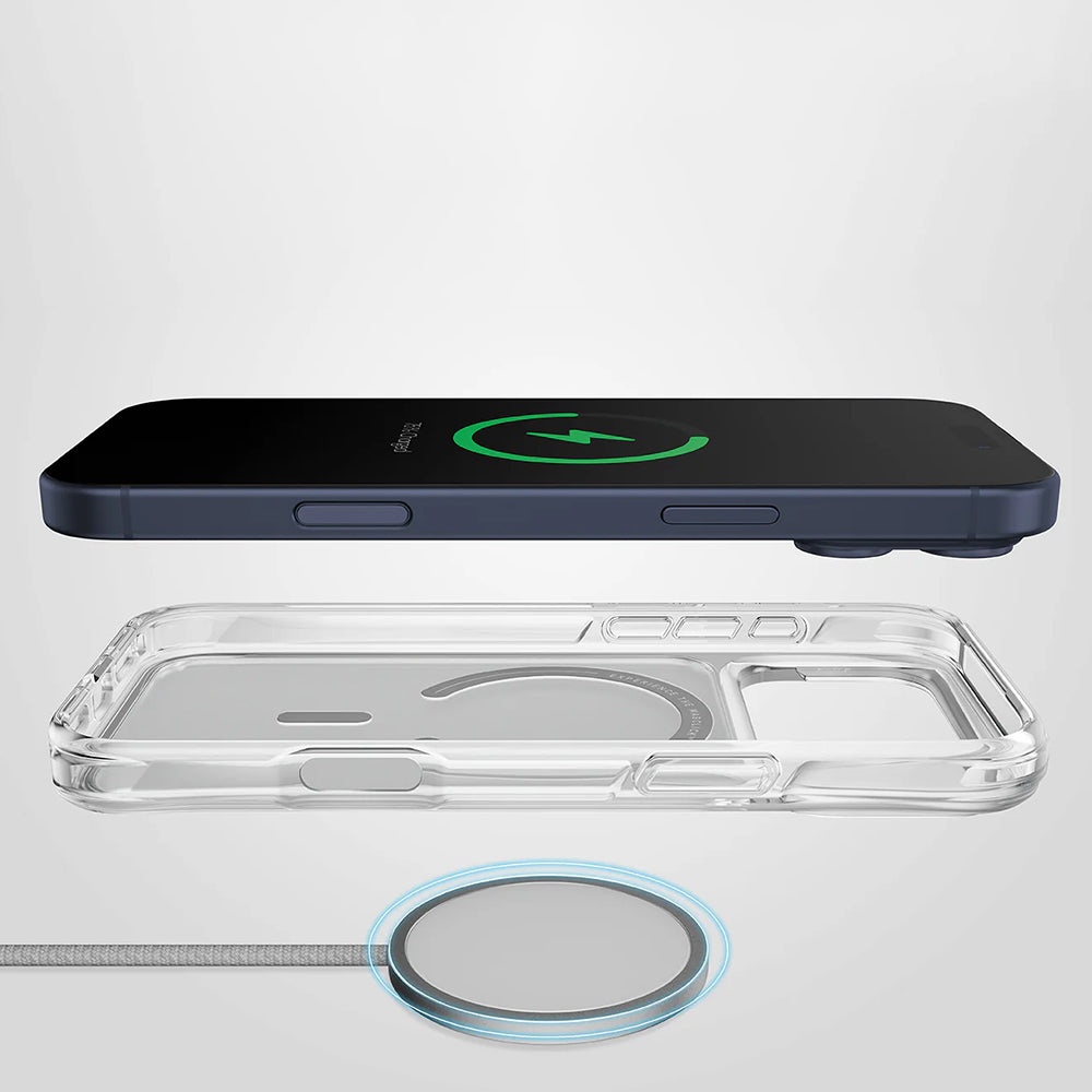 UNIQ Husa de protectie UNIQ LifePro Xtreme MagClick compatibil cu iPhone 17 Pro Max, Transparent – imagine 6