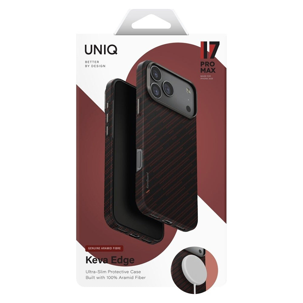 UNIQ - Keva Aramid - iPhone 17 Pro Max - Silent Lava