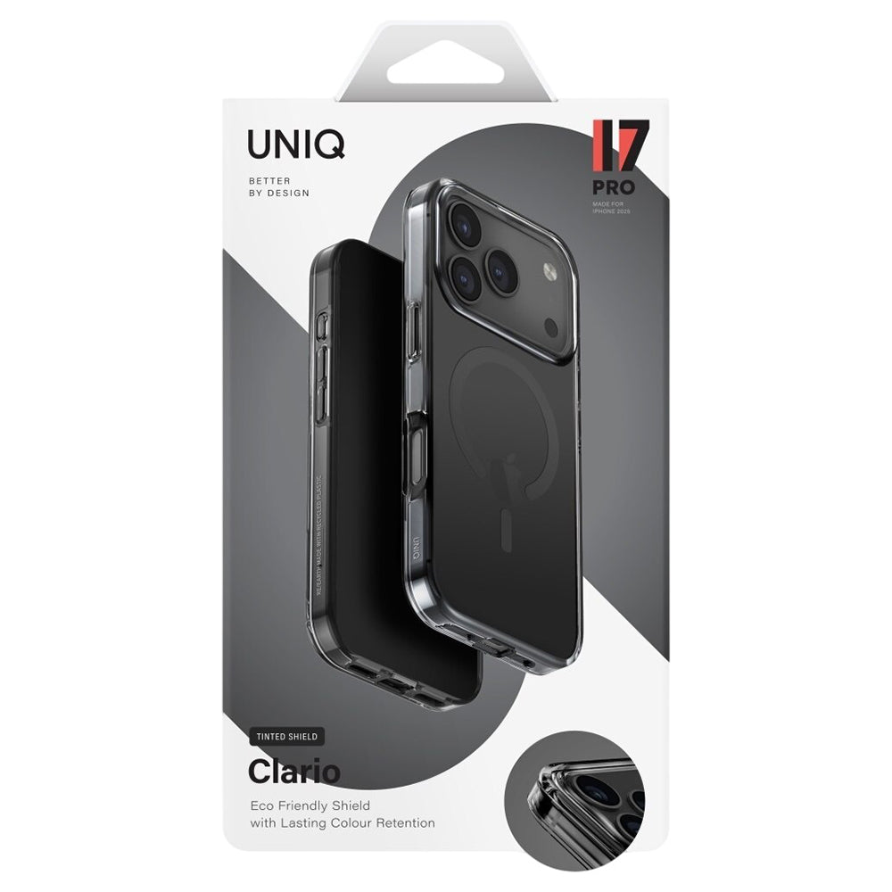 UNIQ - Clario MagClick™ Eco-Friendly Case - iPhone 17 Pro Max - Black