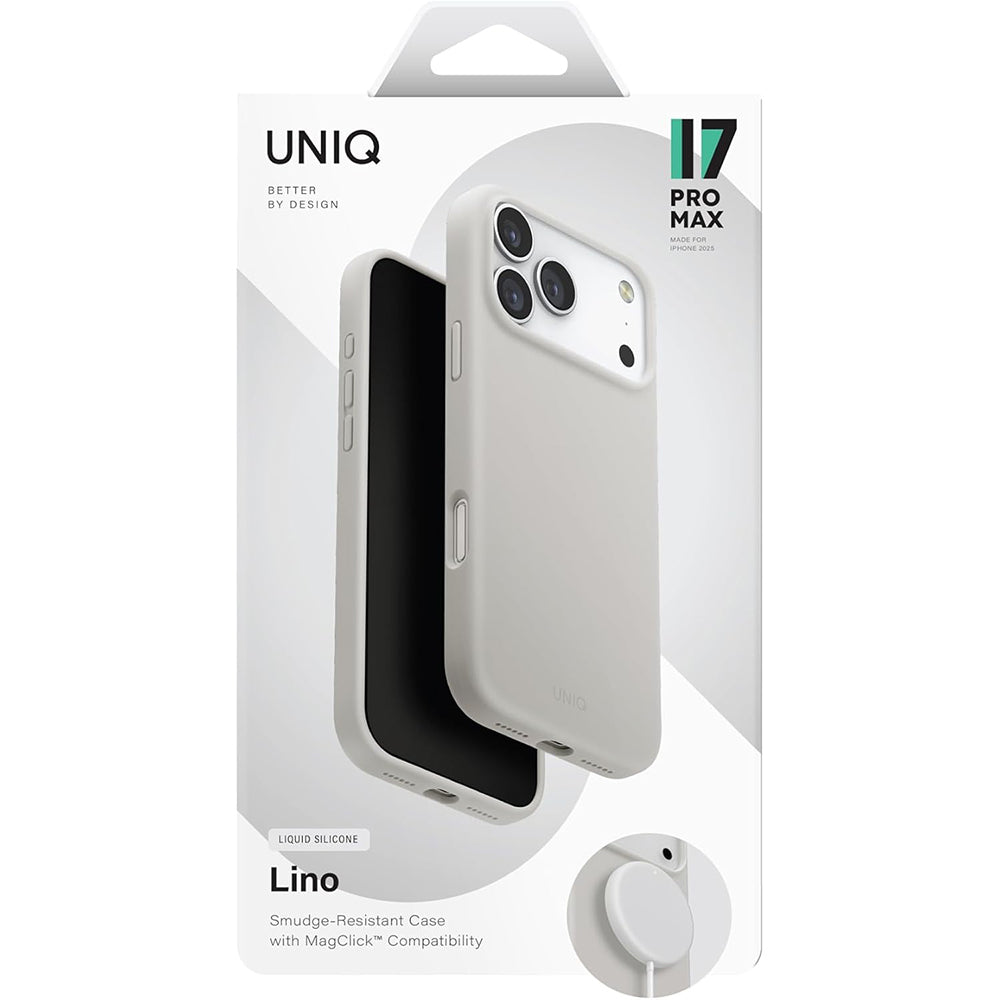 UNIQ - Lino MagClick™ - iPhone 17 - Mist Grey