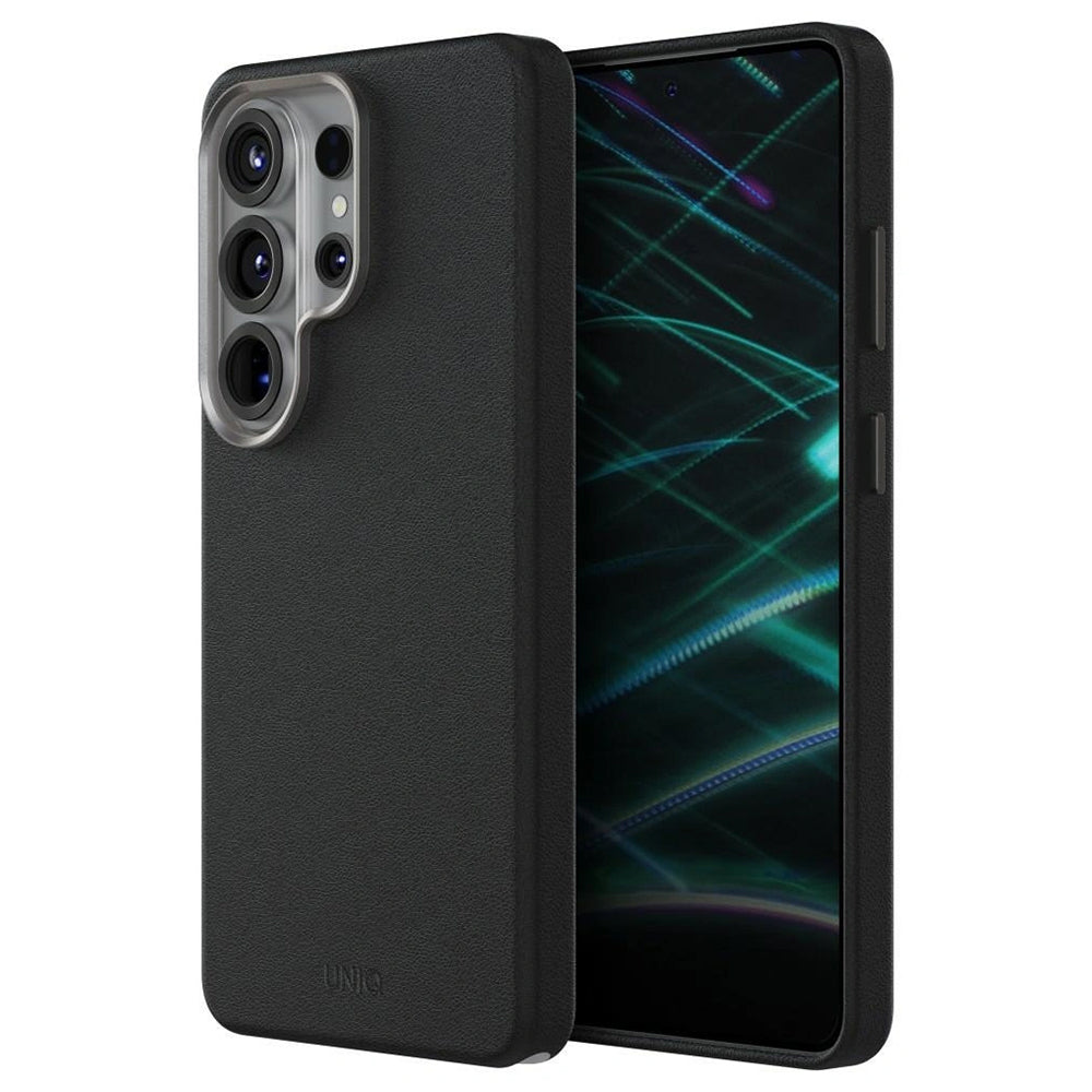 UNIQ Husa de protectie UNIQ Lyden Leatherette compatibil cu Samsung Galaxy S26 Ultra, Negru