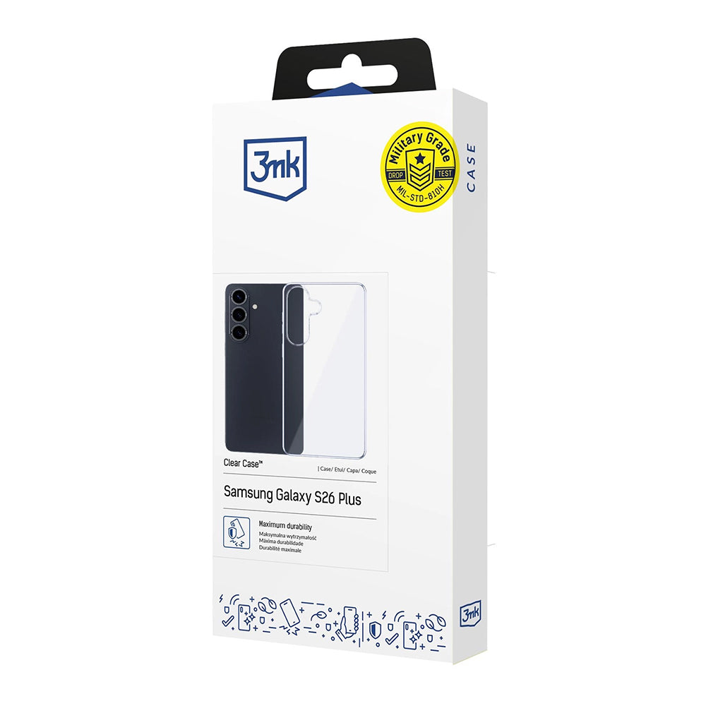 3mk - Clear Case - Samsung Galaxy S26 Plus - Transparent