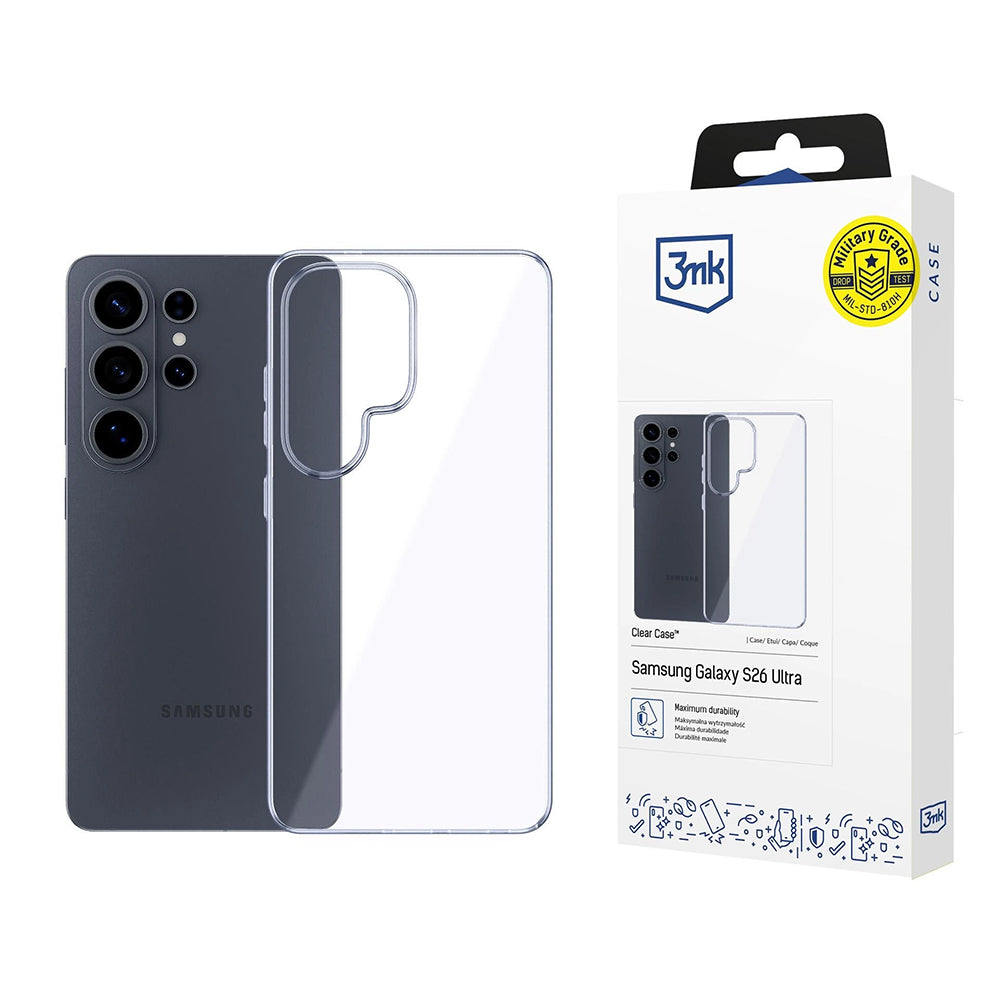 3mk - Clear Case - Samsung Galaxy S26 Ultra - Transparent