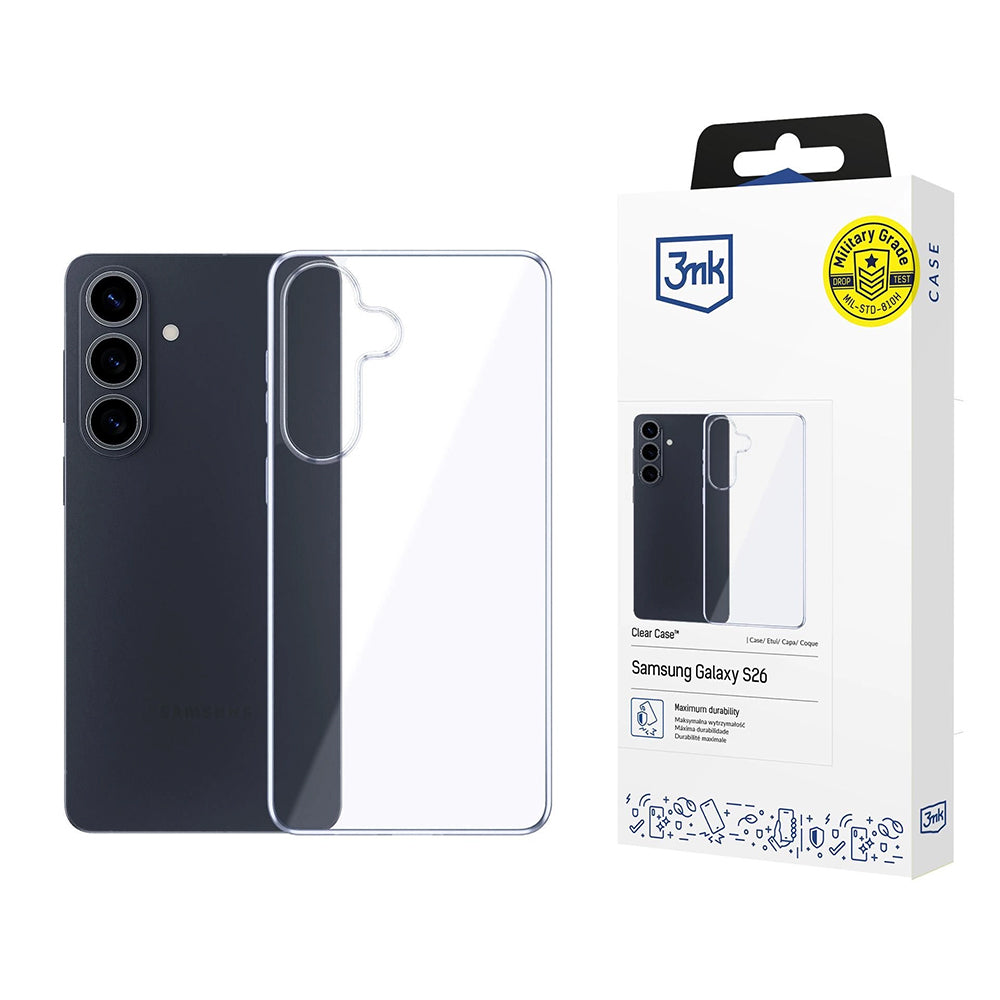 3mk - Clear Case - Samsung Galaxy S26 - Transparent