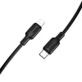 Borofone - Data Cable Lenny Series (BX113) - Type-C to Lightning, 27W, Silicone, 2m - Black