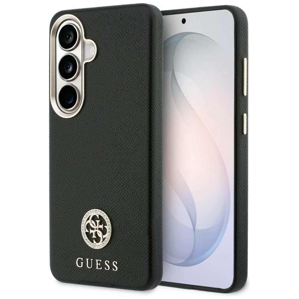 Guess - Rhinestone Round Logo MagSafe (GUHMS26MPGCRMDEK) - Samsung Galaxy S26 Plus - Black