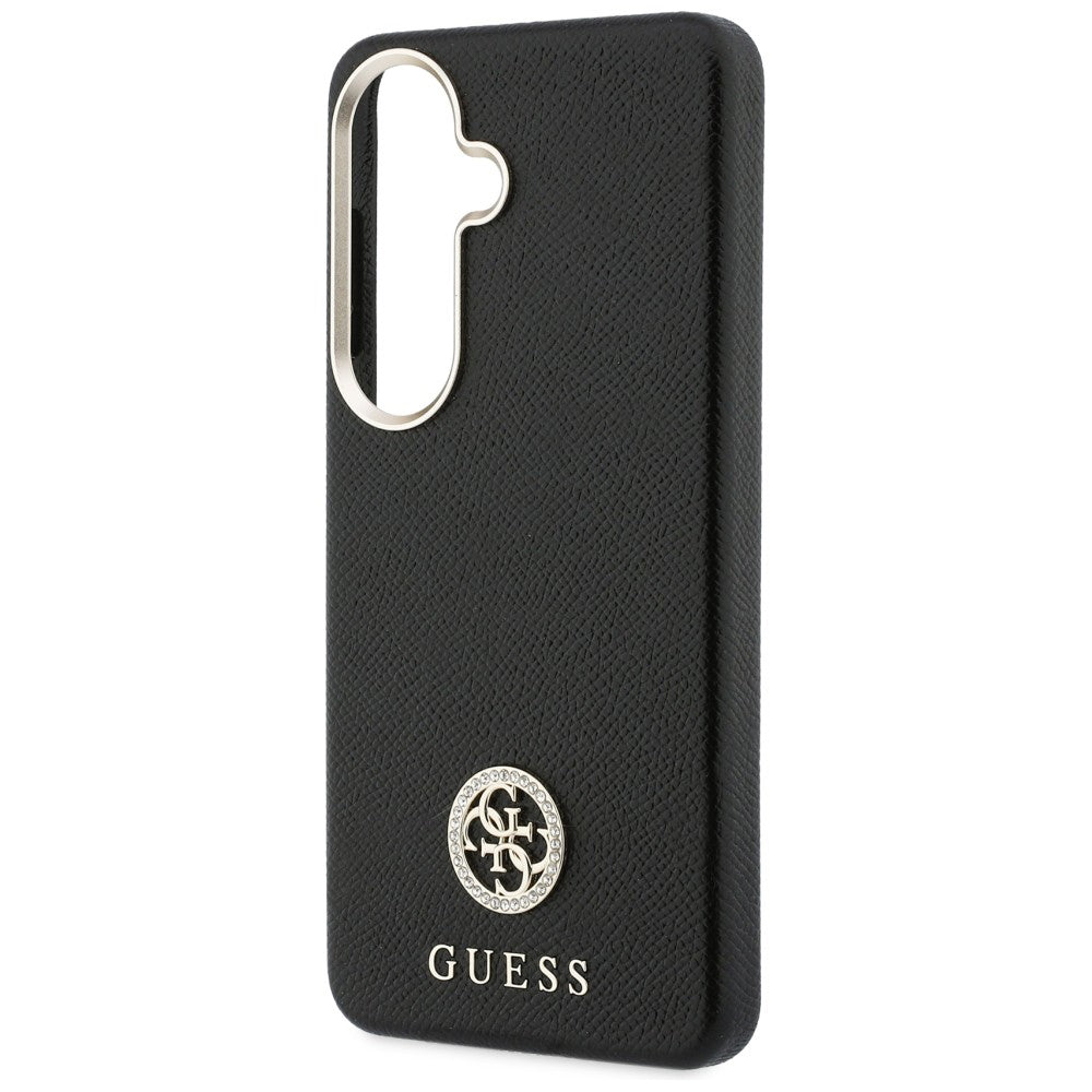 Guess - Rhinestone Round Logo MagSafe (GUHMS26MPGCRMDEK) - Samsung Galaxy S26 Plus - Black