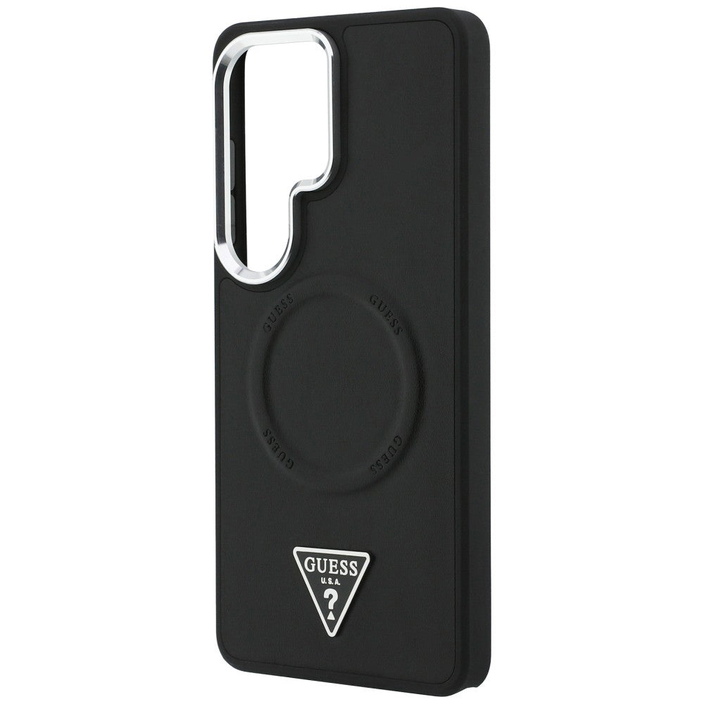 Guess - Embossed Ring Triangle Logo MagSafe (GUHMS26LPSDTSCMK) - Samsung Galaxy S26 Ultra - Black
