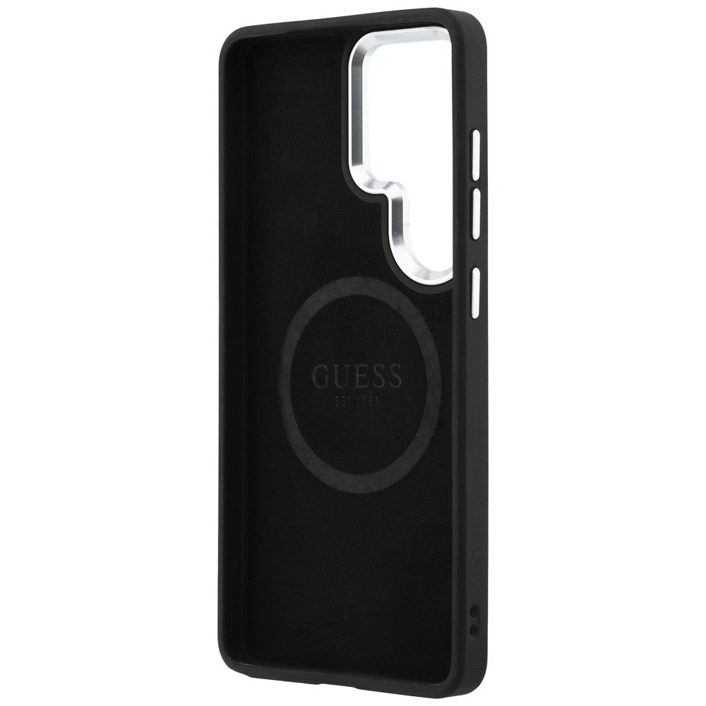 Guess - Embossed Ring Triangle Logo MagSafe (GUHMS26LPSDTSCMK) - Samsung Galaxy S26 Ultra - Black